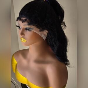 Wig Human  Hair Wig 13×4 hd 16inch